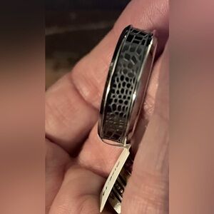 Stainless Steel Ring with Reptile Design Size 14